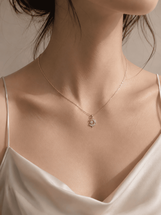 Hévara Luna Éclat Ketting(Goud) D0711-2