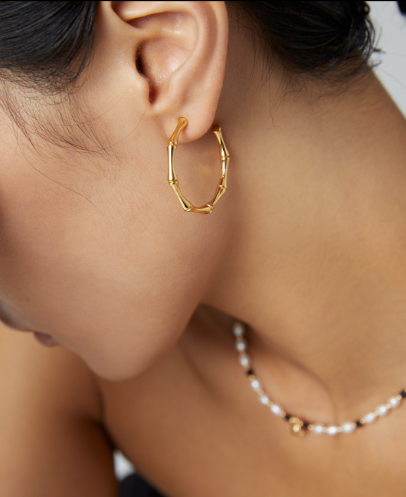 Hévara Évora Oorbellen (Goud)E0993-2-Hévara Jewelry