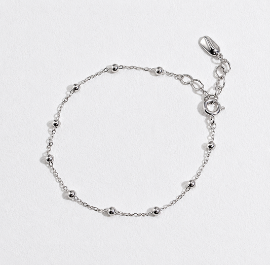 Hévara Luna Bead Armband (Zilver) YS0015-1-Hévara Jewelry