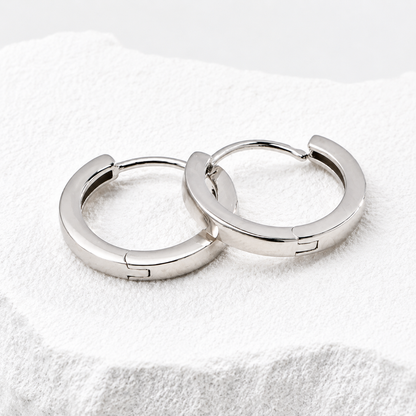 Hévara Éclat Hoop Oorbellen(Zilver) E01196-1-Hévara Jewelry