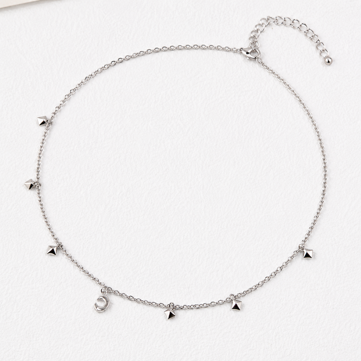 Hévara Luna Charm Ketting(Zilver) D0362-1-Hévara Jewelry