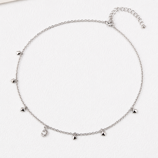 Hévara Luna Charm Ketting(Zilver) D0362-1-Hévara Jewelry