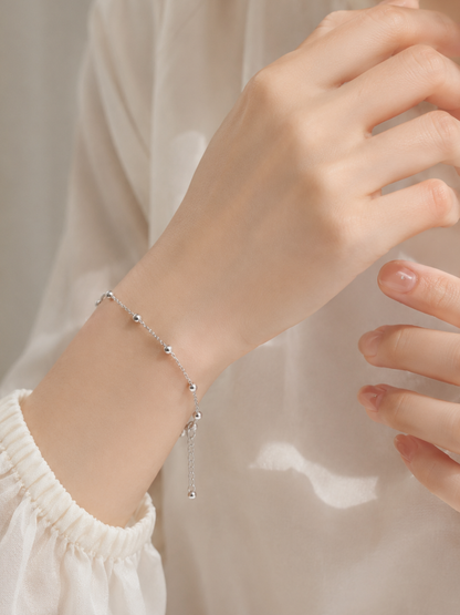 Hevara Luna Bead Bracelet (Silver) YS0015-1