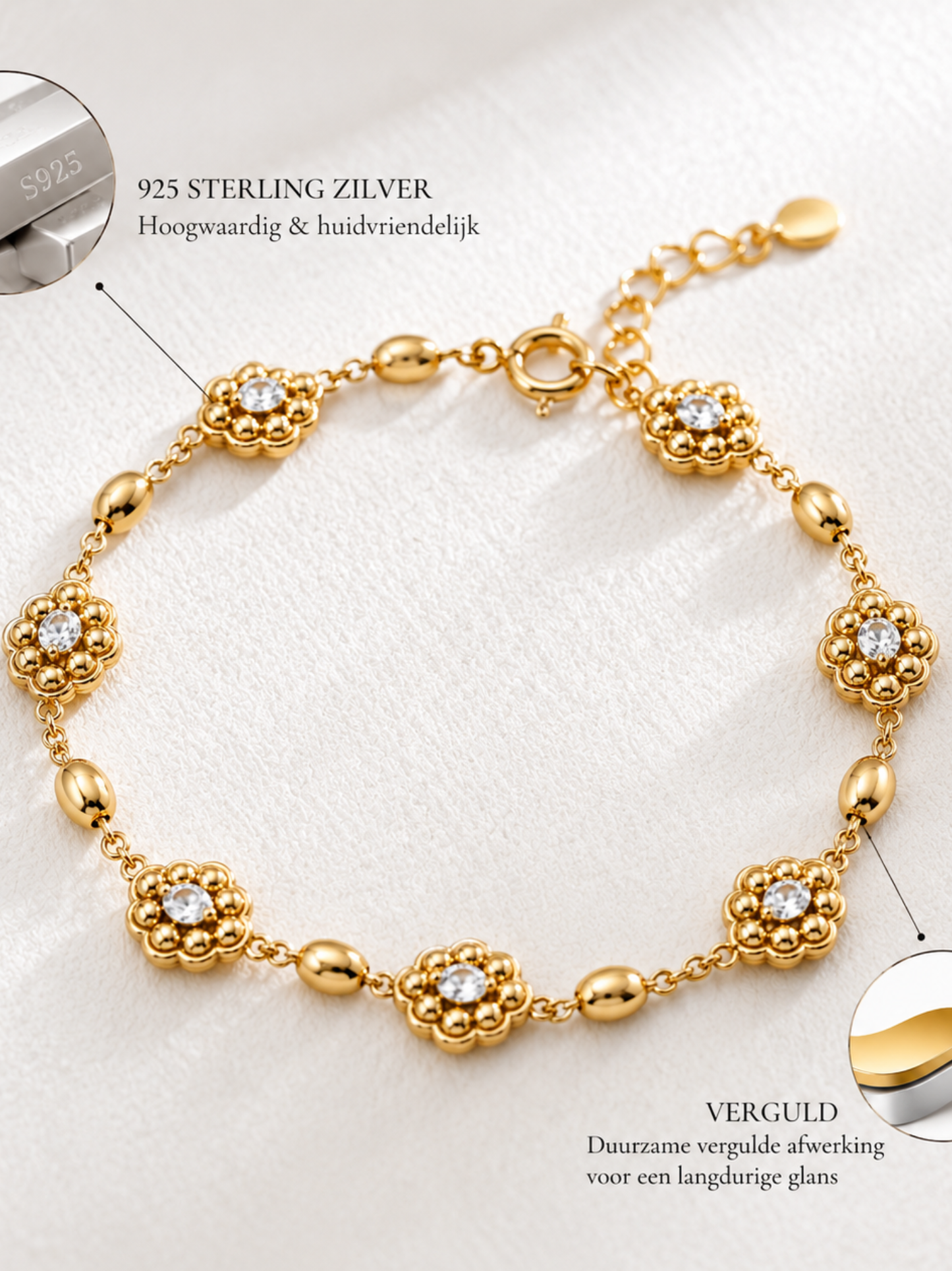 Hévara Fleuré Bracelet (Gold) SL0255-2