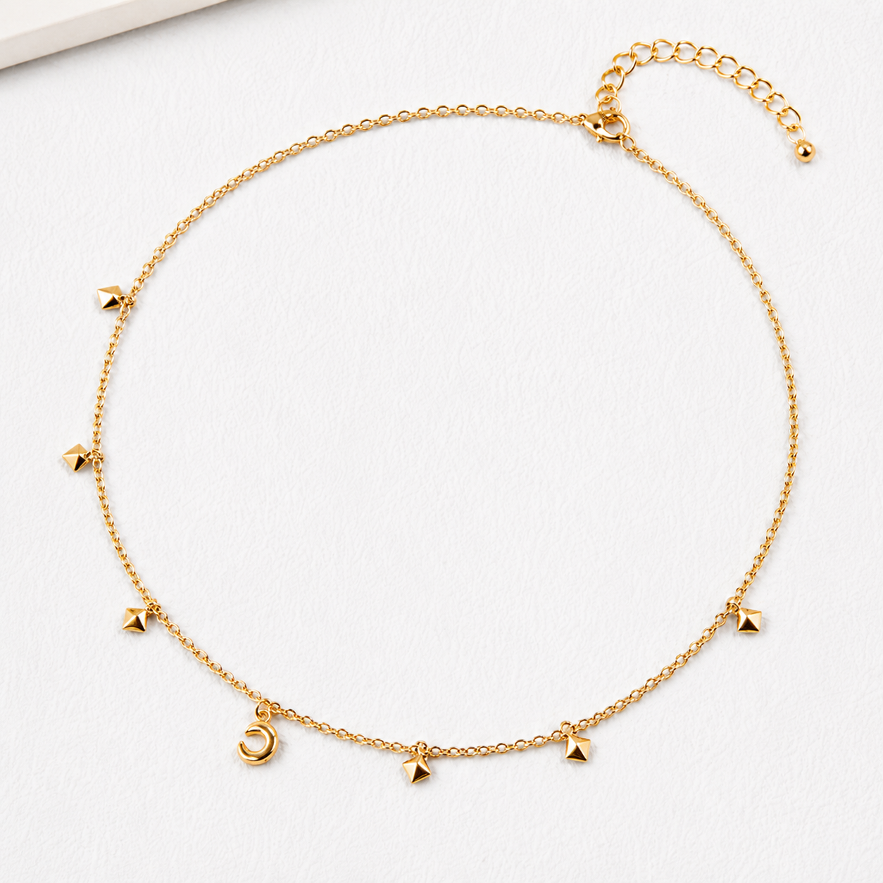 Hévara Luna Charm Ketting(Goud) D0362-2-Hévara Jewelry