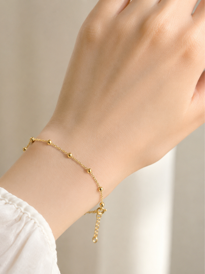 Hevara Luna Bead Bracelet (Gold) YS0015-2