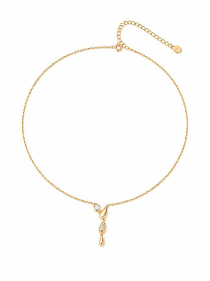 Hévara Luxe Druppelketting（Goud) D0666-2