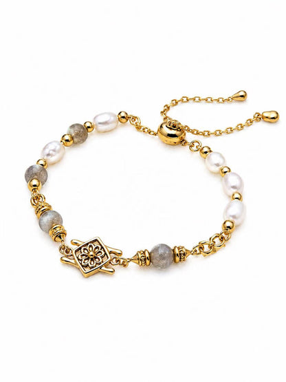 Hévara Fleuré Parelarmband SL0214-2(Goud)
