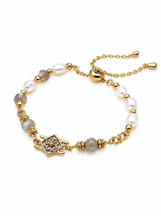 Hévara Fleuré Parelarmband SL0214-2(Goud)