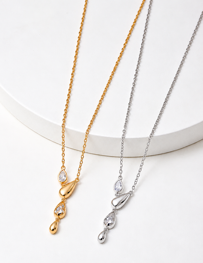 Hévara Luxe Druppelketting（Goud) D0666-2-Hévara Jewelry