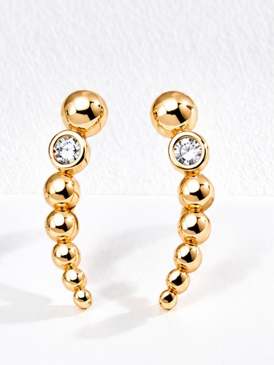 Hévara Celestia Drop Oorbellen (Goud)E01349-2