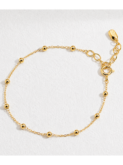 Hevara Luna Bead Bracelet (Gold) YS0015-2