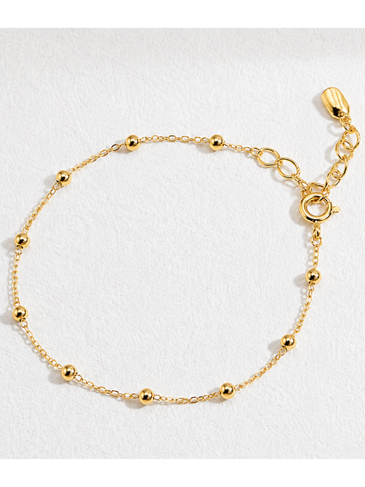 Hevara Luna Bead Bracelet (Gold) YS0015-2
