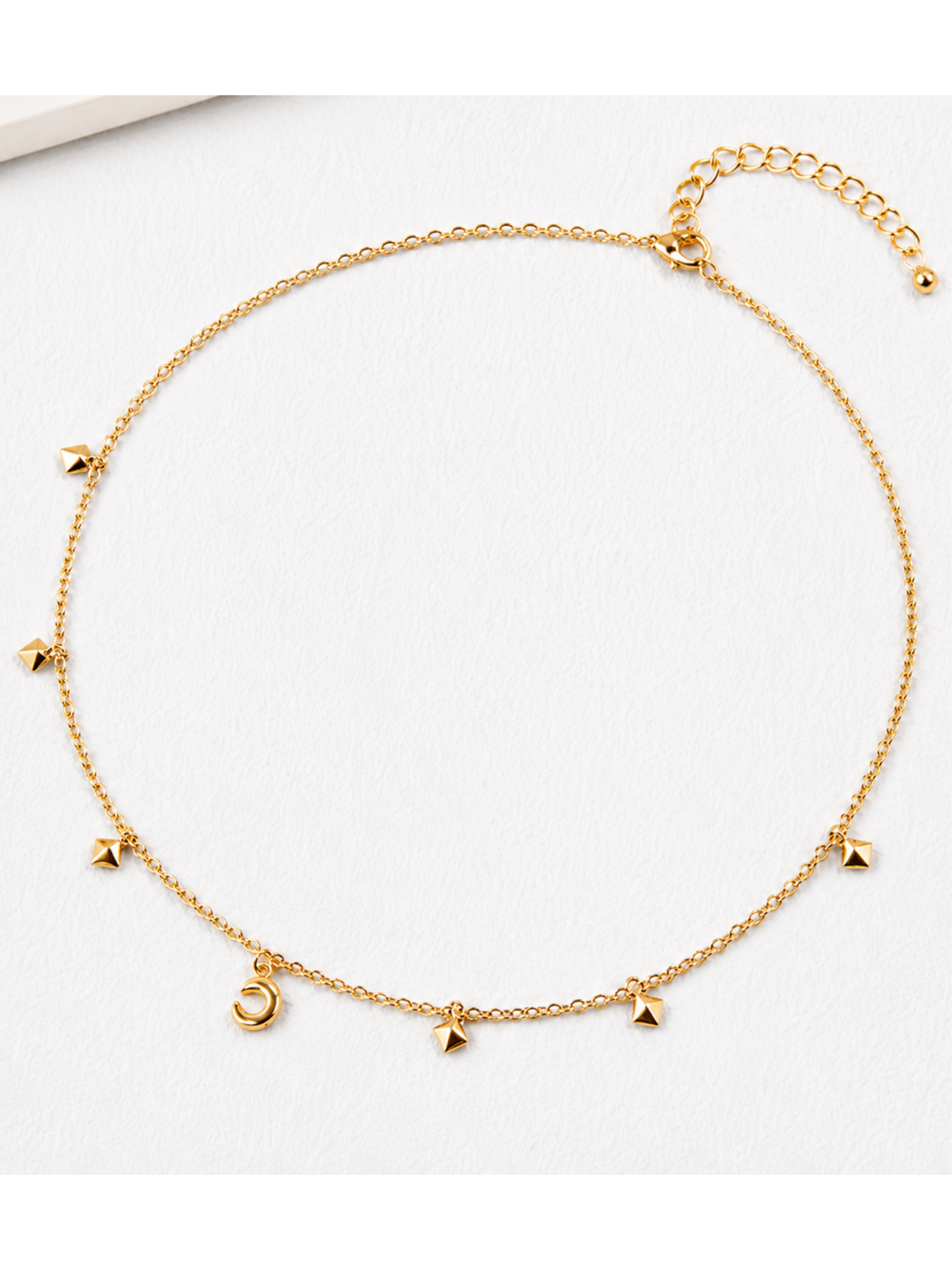 Hévara Luna Charm Ketting(Goud) D0362-2
