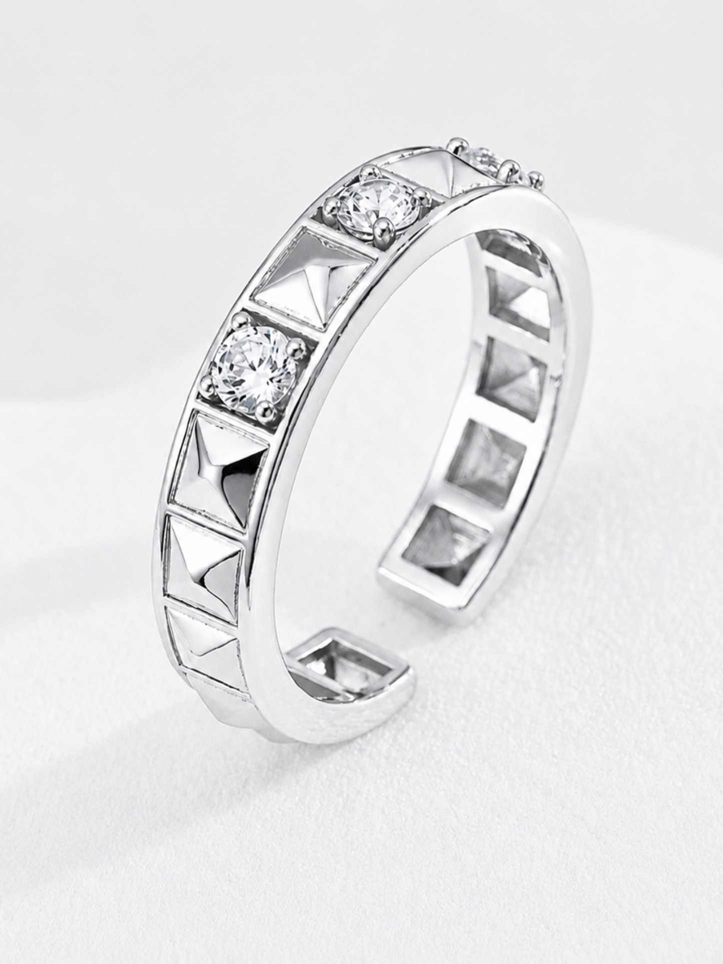 Hévara Celiné Ring (Zilver）J0354-1