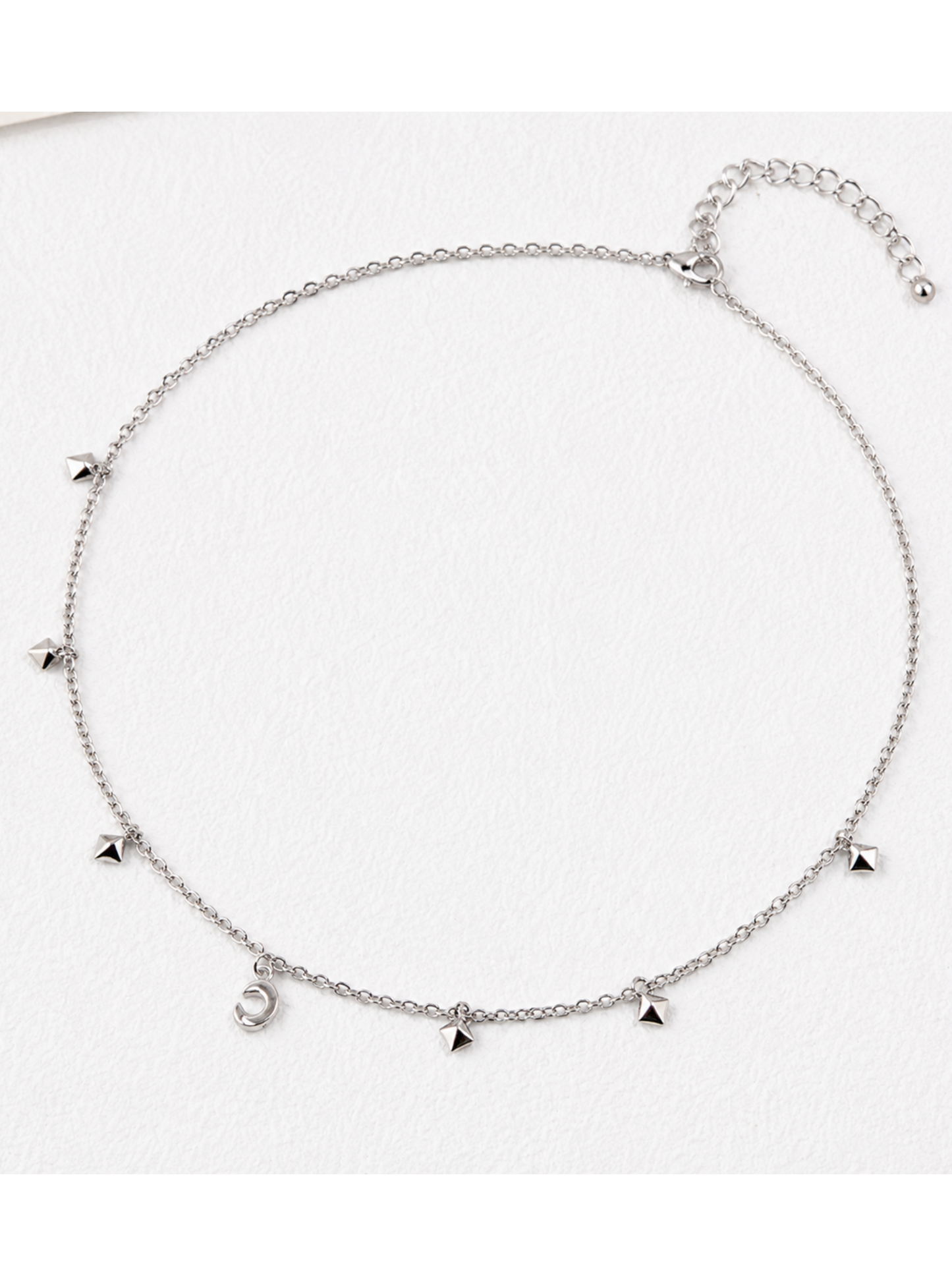 Hévara Luna Charm Ketting(Zilver) D0362-1