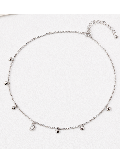 Hévara Luna Charm Ketting(Zilver) D0362-1