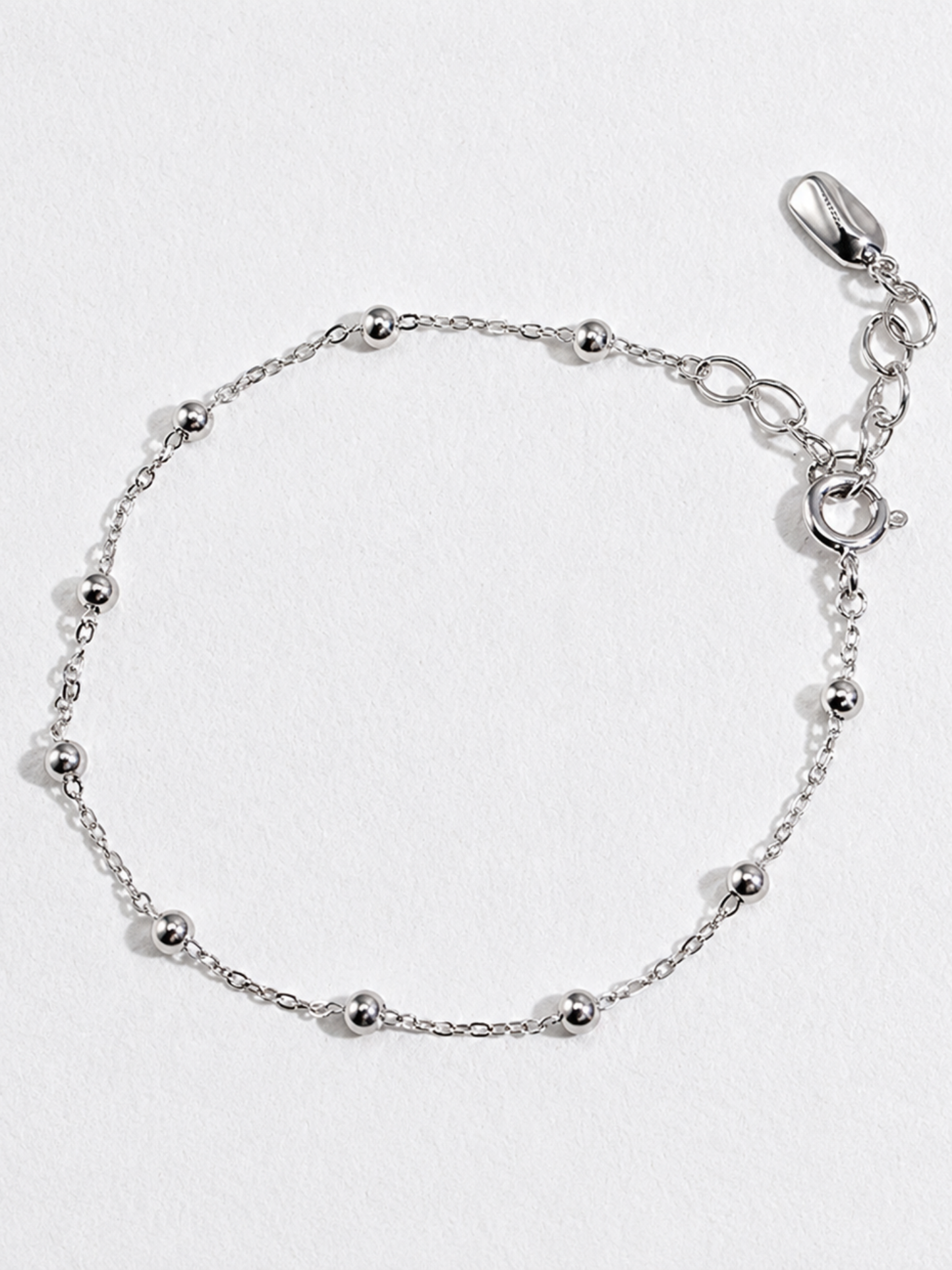 Hevara Luna Bead Bracelet (Silver) YS0015-1
