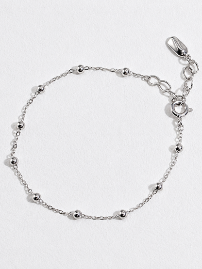 Hevara Luna Bead Bracelet (Silver) YS0015-1