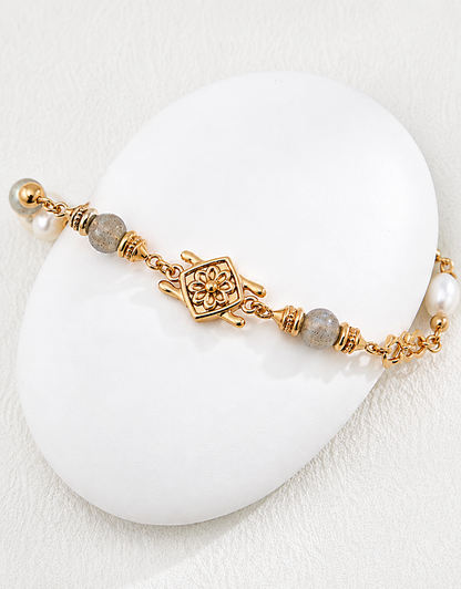 Hévara Fleuré Parelarmband SL0214-2(Goud)-Hévara Jewelry