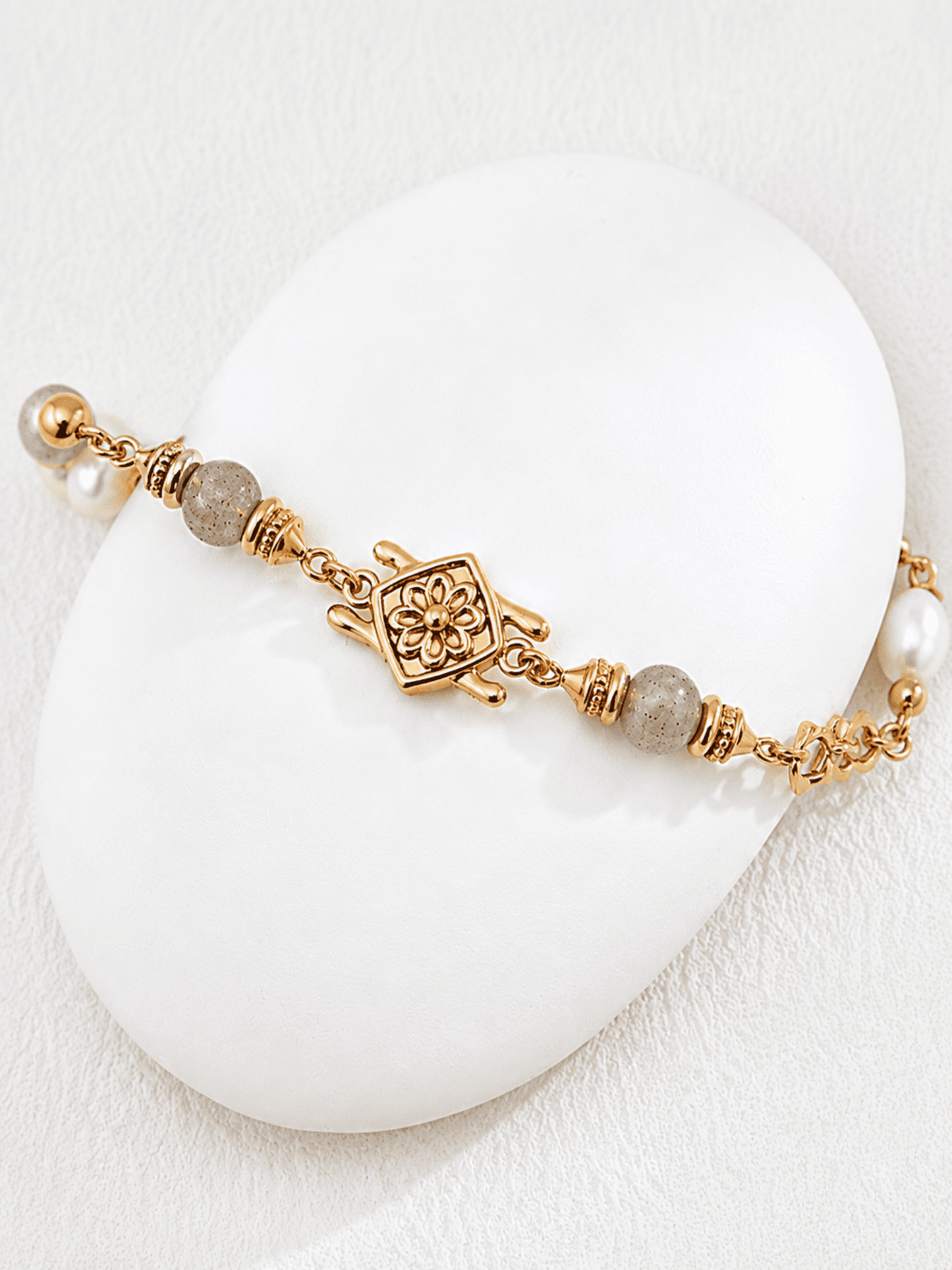 Hévara Fleuré Parelarmband SL0214-2(Goud)