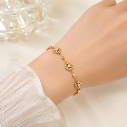 Hévara Fleuré Armband(Goud) SL0255-2-Hévara Jewelry