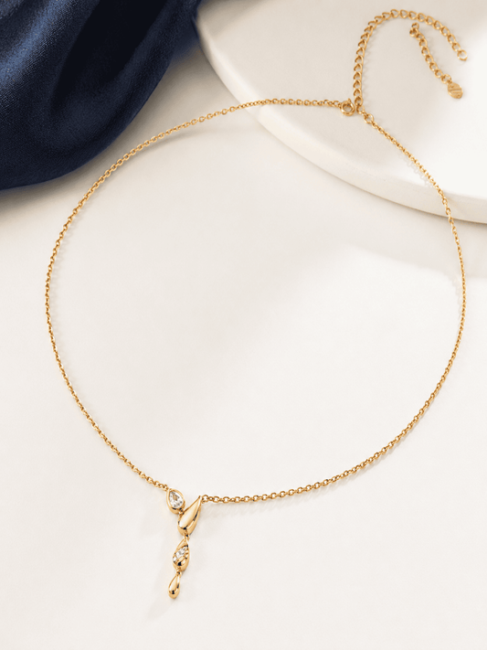 Hévara Luxe Druppelketting（Goud) D0666-2