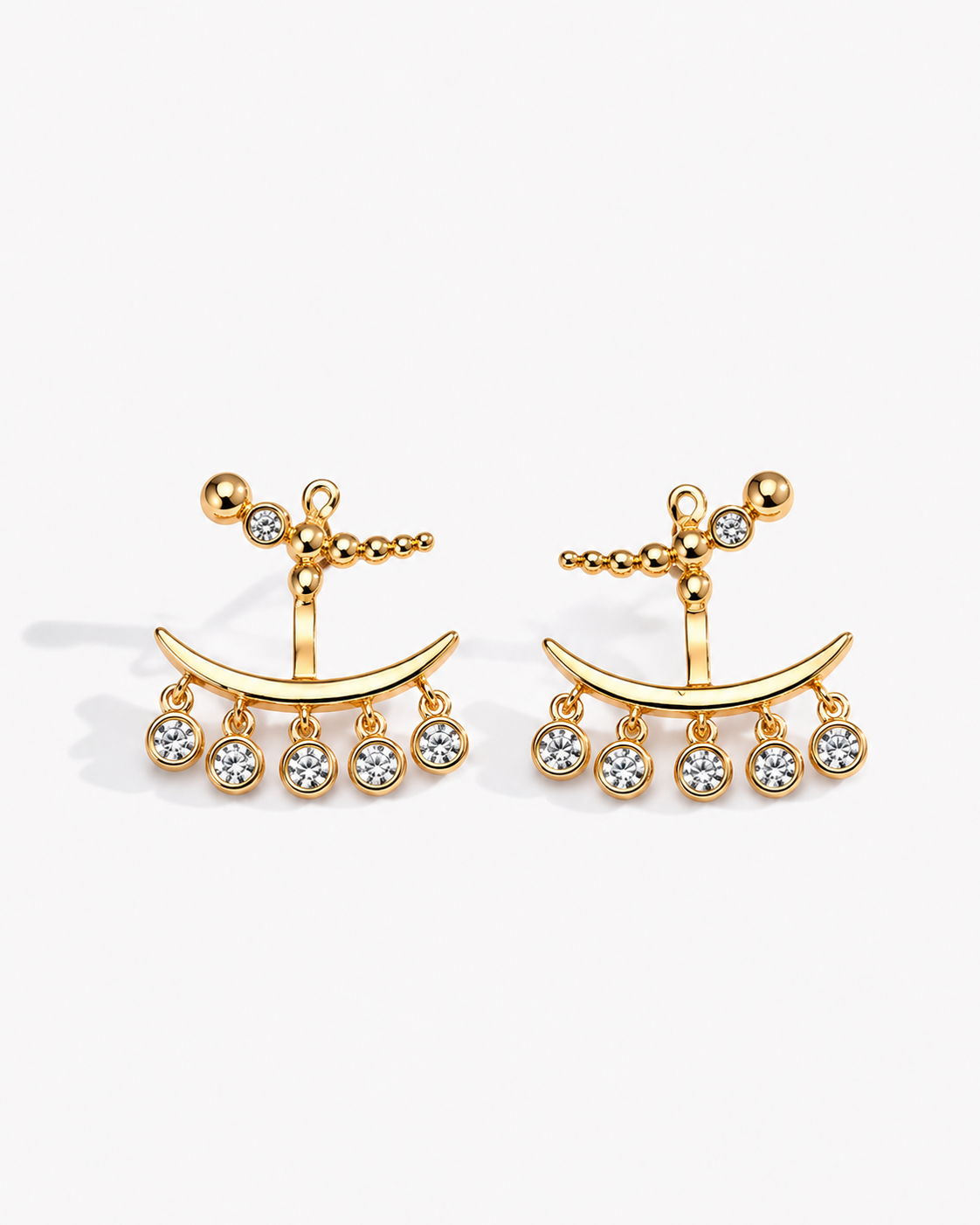Hévara Celestia Drop Oorbellen (Goud)E01349-2-Hévara Jewelry