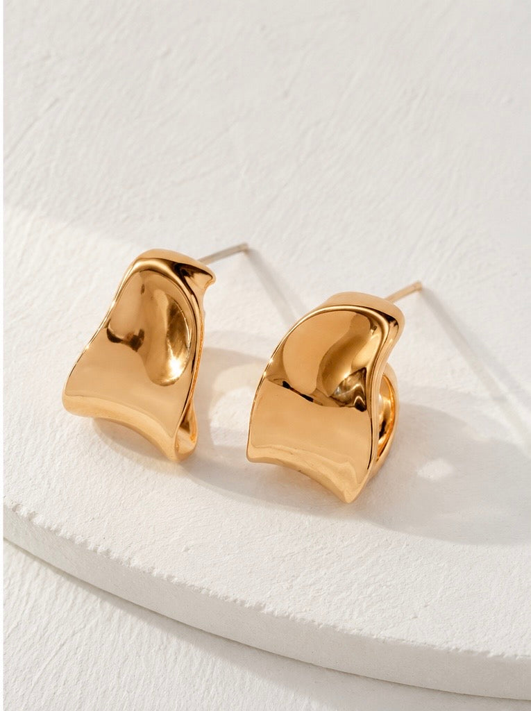 Hévara Élise Oorbellen (Goud)E0766-2-Hévara Jewelry