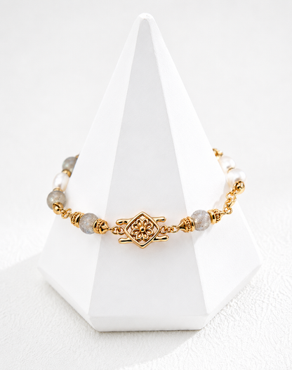 Hévara Fleuré Parelarmband SL0214-2(Goud)-Hévara Jewelry