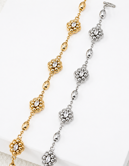 Hévara Fleuré Armband(Goud) SL0255-2-Hévara Jewelry