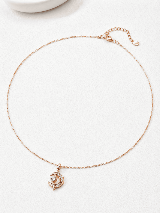 Hévara Luna Éclat Ketting(Goud) D0711-2
