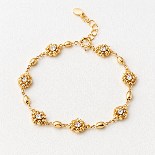 Hévara Fleuré Armband(Goud) SL0255-2-Hévara Jewelry
